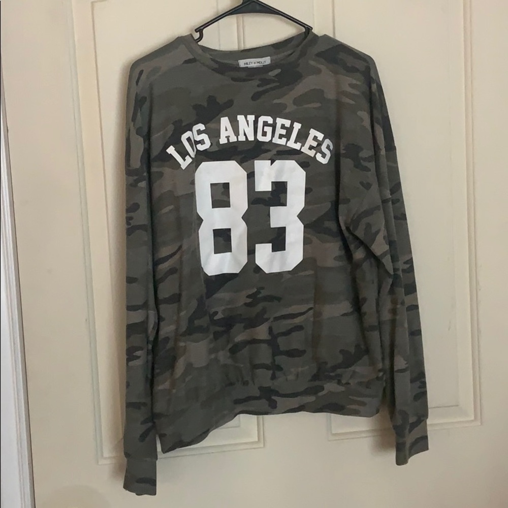 miley + molly camo long sleeve